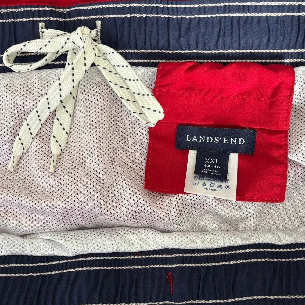 *NWOT* Lands' End Swim Trunks‎ Mens XXL Red Classic Casual Beachwear Shorts
